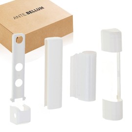 Siegenia SI Aubi Favorit: Set of PVC Hinge Covers for Plastic Windows and PVC Balcony Doors, White (Pack of 1)