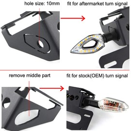Xitomer tail tidy,Fender Eliminator kits Fit for 2014 2015 2016 FZ-09 MT-09, license plate holder/number plate holder with LED License Plate Light, Compatible with OEM/Stock Turn Signal