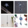 Crystal Flower Rear View Mirror Pendant Car Hanging Ornament Lucky