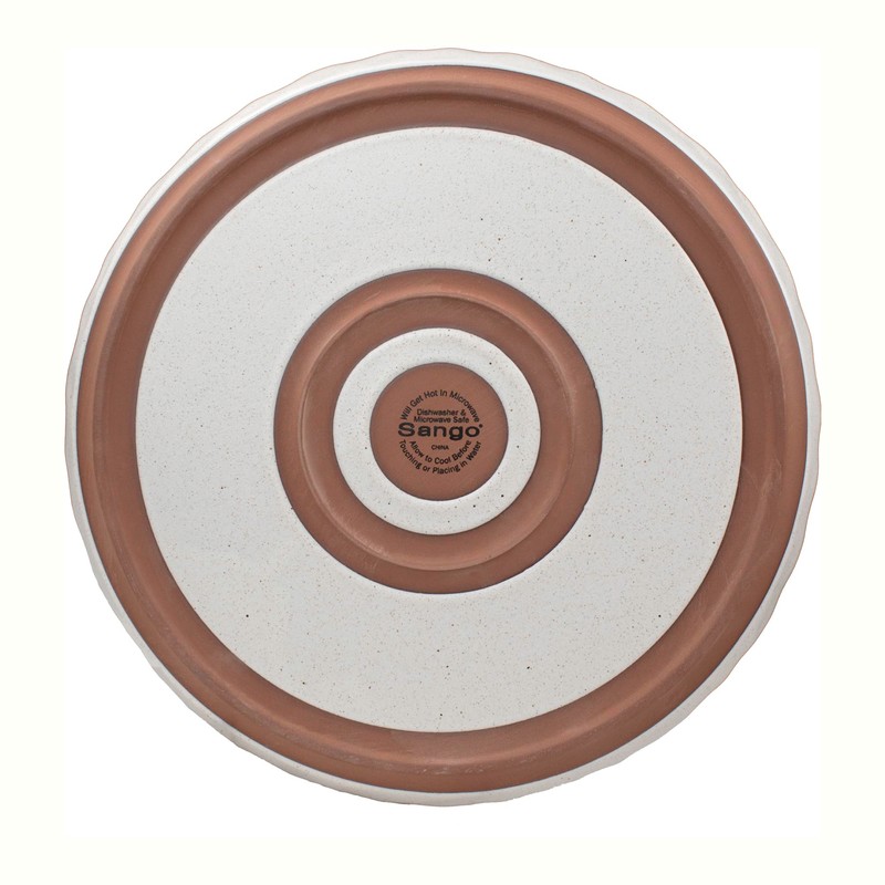 Sango 16-Piece Boho Farmhouse Stoneware Dinnerware Set for 4, Semi-Matte