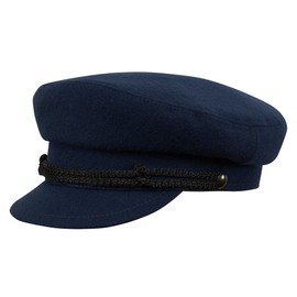 Sterkowski Men's Fisherman Style Maciejówka Fiddler Cap UK 6 5/8 Navy Blue