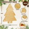 2 PCS Christmas Tree Cutting Board,14x11 In Large Wood Tree