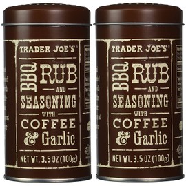 Trader Joe's BBQ Rub and Seasoning with Coffee & Garlic(Two-Pack)