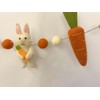 Awesome Bros Craft Handmade Wool Rabbit and Carrots Pom Pom