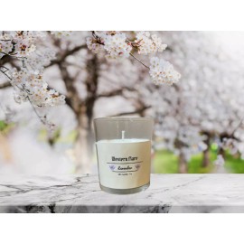 Homemade Lavender Scented Candle- 100% Soy Wax - 7 Oz | Homemade Candles