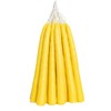 Luz María- Vela de Sebo color amarillo, 26 piezas