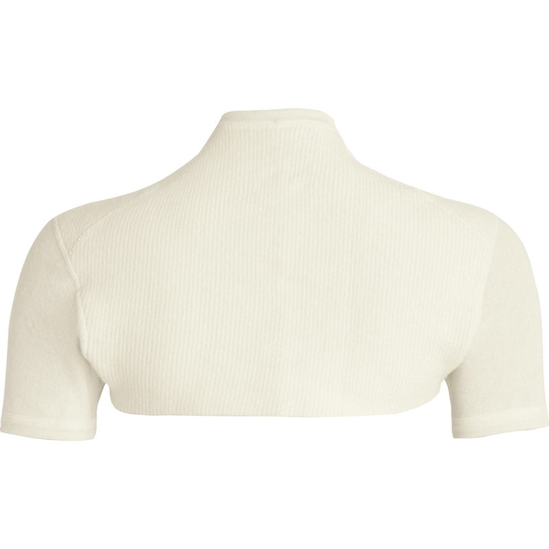 con-ta Angora Fine Knit Shoulder Warmer, Natural, L