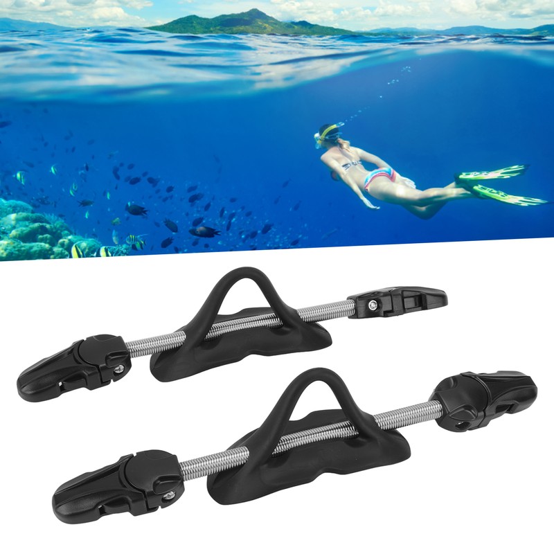2pcs Diving Fin Strap Adjustable Quick Release Buckle Universal Scuba