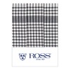 Ross Pack of 3 Cotton Tea Towels Farm Check Anthracite