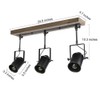 LOG BARN Track Lighting, 3-Light Black Track Lighting Fixtures Ceiling,