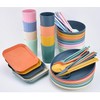 Wheat Straw 8pcs Set Kitchen Dinnerware Bowl Sets Dinnerware Tableware