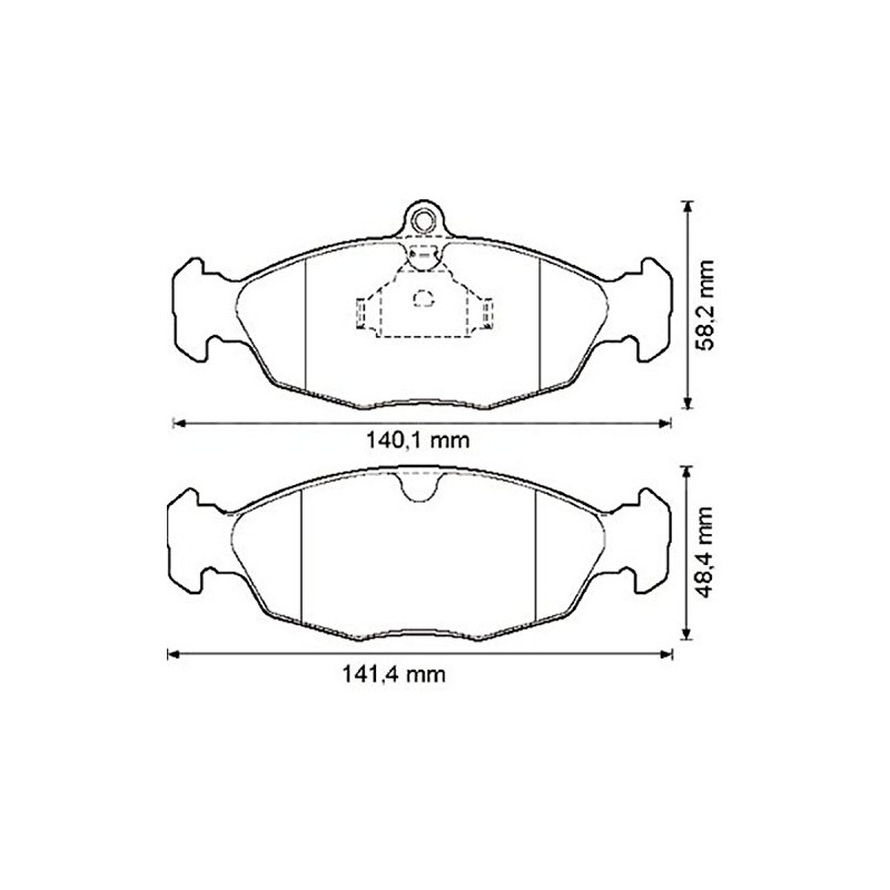 Jurid 571924J Brake Pad Set, disc brake pad set (4
