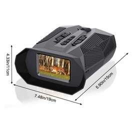 BOJIWAE 4K Night Vision Goggles:LK300watertight,32GB TF, 3'' HD,Camouflage,Professional equipment for outdoor camping, fishing Night Vision  camcorder Cameras