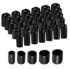 sourcing map 100pcs Round Rubber End Caps 6mm 9mm 12mm