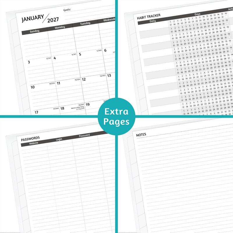 2027-2028 Monthly Planner, 18 Months Calendar Planner 2027-2028 from Jan