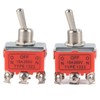 2pcs DC Motor Switch CW Forward Reverse Switch 24V Forward