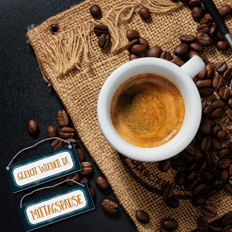 Lunch Break or Just Again There Reversible Sign with Cord