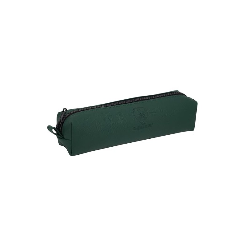GERMANUS Aurel Pencil Case Leather - Made in EU (Green),