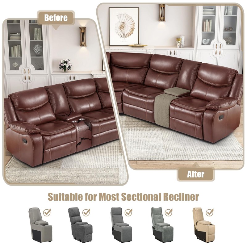 KinCam Waterproof Sectional Couch Covers, Oversized Recliner Sofa Covers for