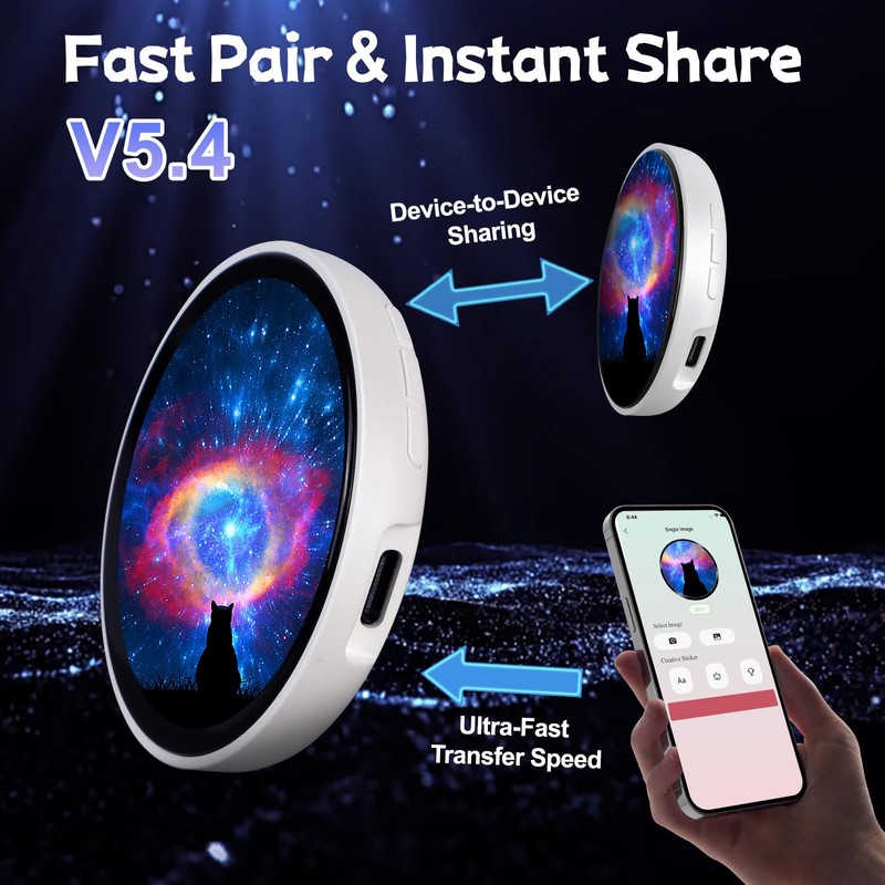 Digital Badge Pin with HD Display - Smart E Badge