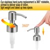 Stainless Steel Liquid Soap Dispenser Pump 2 Pcs Lotion Dispenser