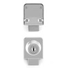 QWORK Pack of 2 Glass Cabinet Lock for Glass Doors,