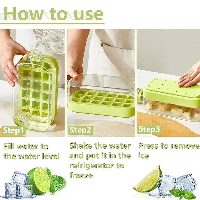 Crush Cup Ice Cube Bottle, Ice Cube Bottle with Straw,