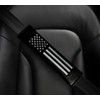 American Flag Carbon Fiber Car Seat Belt Covers - 2