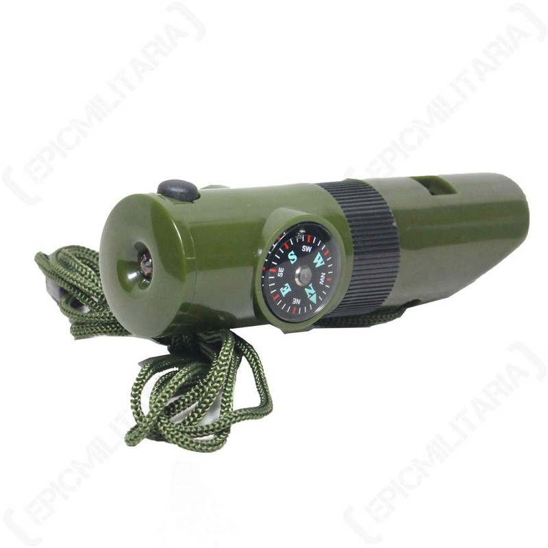 Mil-Tec Signal Whistle 6-in-1 Olive