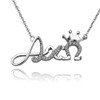 King Greek Alpha Chi Omega Monogram Lavalier ACO-P007 Sterling Silver