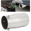 Exhaust Muffler 76mm/2.99in Mirror Polishing Stainless Steel Rear Muffler Exhaust