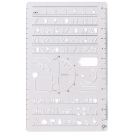 SUNNY TEMPLATE Notebook Template Ruler [DAY] LSZ-01