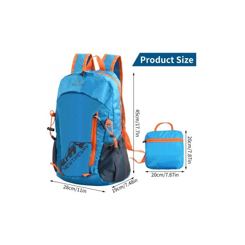 Rapidbok 20L Hiking Backpack, Ultralight Foldable Backpack, Travel Backpack, Small,