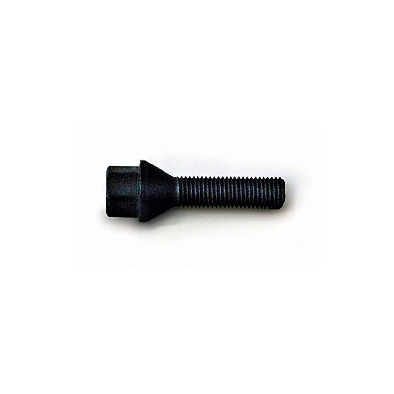 H&R B1254001 Wheel Bolt Taper-Head M12x1.50-Length 40mm-Black