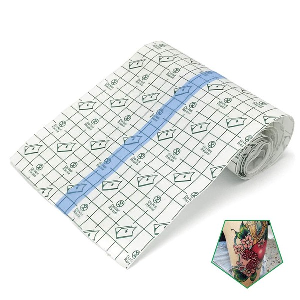 Tattoo Aftercare Bandage Roll 6"x 2 Yard - Waterproof Transparent Film For Tattoo Initial Healing And Skin Repair Adhesive Tattoo Supply Wrap