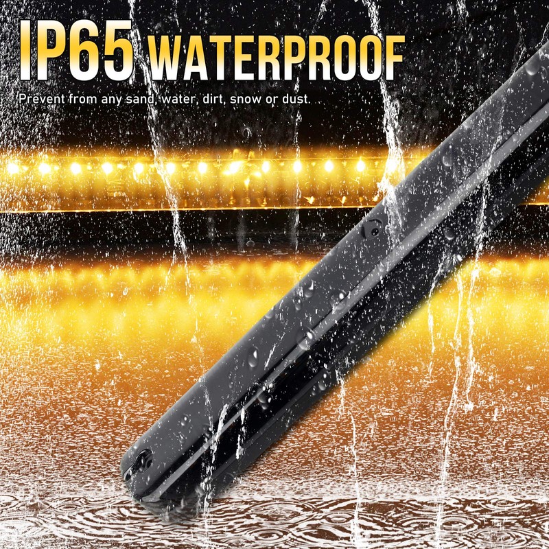 OPP ULITE Silverado Cab Lights Amber 30 Led, Smoke Cover