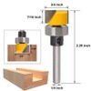 Gasea 1/4" Shank Flush Trim Hinge Mortise Template Cleaning Bottom