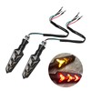 KVAEY 2 PCS Motorcycle Indicators Flowing Turn Signal Lights, Motorbike