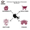 Crowd Control Warehouse - CCW Series WMB-125 Fixed Wall Mount