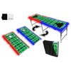 2-in-1 Cornhole Boards & Beer Pong Tailgate Table w/Multi-Color LED