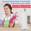 Stainless Steel Paper Towel Holder – Heavy-Duty Base & Suction