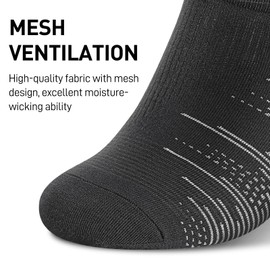 wernies No Show Socks Men 10 Pairs Ankle Low Cut Cotton Men Socks with Non Slip Grips 6-10