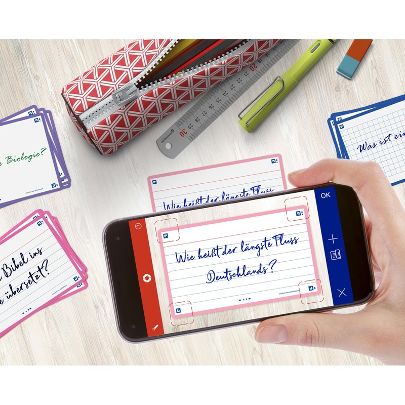 Oxford Flash 2.0 Index Cards A7, Flashcards, 75 x 125