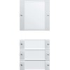 Gira 213403 Rocker Set 4-Way Labelling Field System 55, Clear
