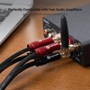 Fosi Audio Banana Plugs for Speaker Wire, 2 Pairs/4 PCS