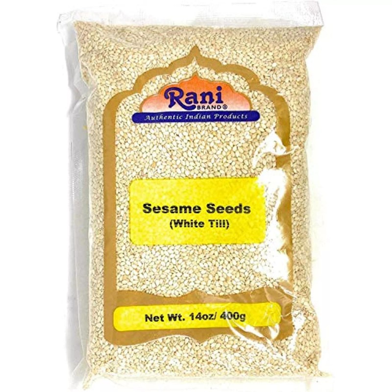 Rani Sesame Seeds Whole White, Hulled (Till) 14oz (400gm)