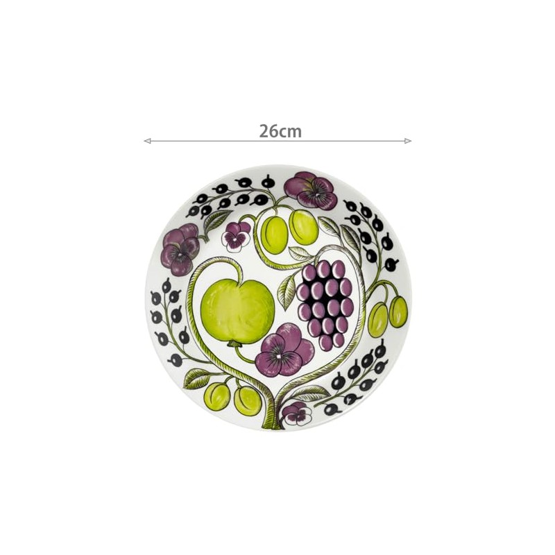 Arabia Paratissi Plate, 1005604 Plate, 10.2 inches (26 cm), Purple