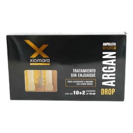 Xiomara Argan Drop Ampolleta Efecto Reconstructor Capilar Enjuague 12pzx10ml