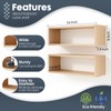 Kaboon 24in Floating Cube Shelves Set of 2, Display Shelves