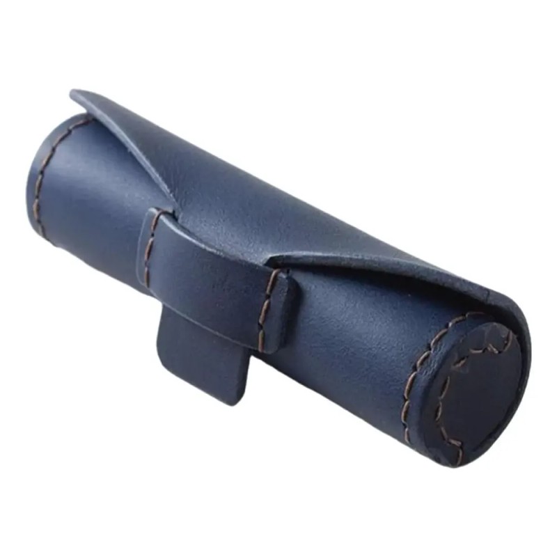 Mini Bolsa De Lápiz Labial De Pu, Práctica Y Azul